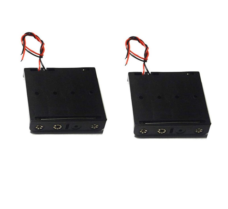 LampVPath (Pack of 2 4 AA Battery Holder with Leads, 4 AA Battery Holder with Wires - Image 5